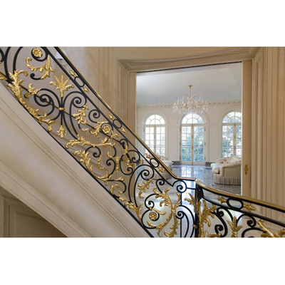 Anti aste della ringhiera della scala del ferro battuto della ruggine di Ringhiera Delle Scale Interior Stair Railings