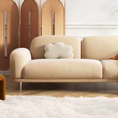 Salone Sofa Sectional Simple Modern Furniture di Seater della flanella 3 dell'appartamento