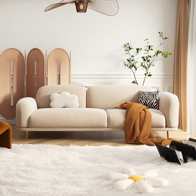 Salone Sofa Sectional Simple Modern Furniture di Seater della flanella 3 dell'appartamento