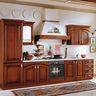 Armadietto di legno solido libero della cucina del Ministero degli Interni del CE della formaldeide stile americana dei Governi