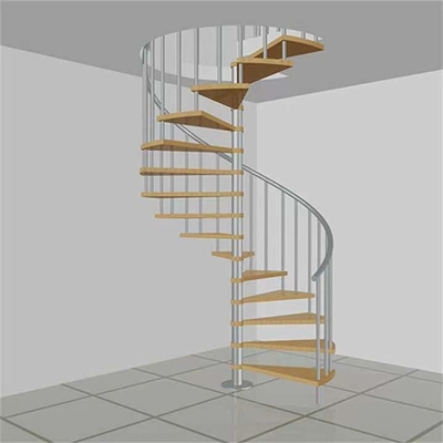 Scala a chiocciola dell'interno di economia di spazio