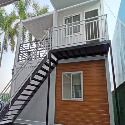 Casa prefabbricata a due camere di alluminio del container del flat pack della Camera 40ft del contenitore