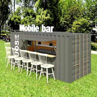 Caffetteria prefabbricata d'acciaio galvanizzata del container del portatile della Camera 20ft del contenitore