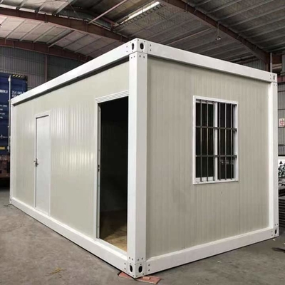 casa moderna bianca del contenitore della Camera prefabbricata del contenitore del pannello a sandwich di 40ft
