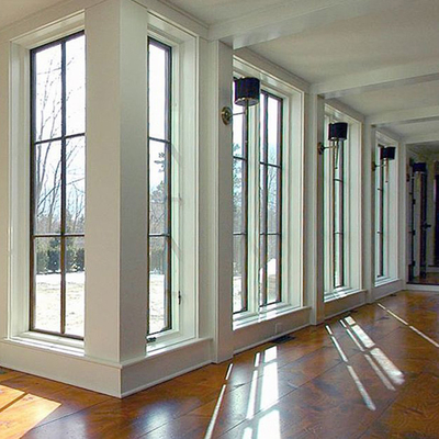 Vetro isolato infrangibile Windows decorativo di alluminio di sicurezza per le pareti
