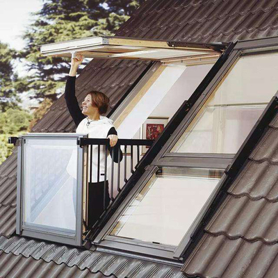 Lucernario di vetro Windows del tetto della struttura di vista del cielo del doppio di alluminio impermeabile di Windows