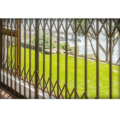 Struttura di alluminio Windows della villa a fisarmonica durevole della griglia con lo scassinatore Bars