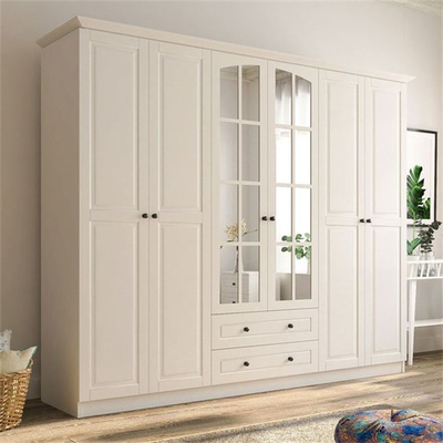 Governo moderno di legno su misura amichevole della camera da letto del guardaroba di Eco con vetro