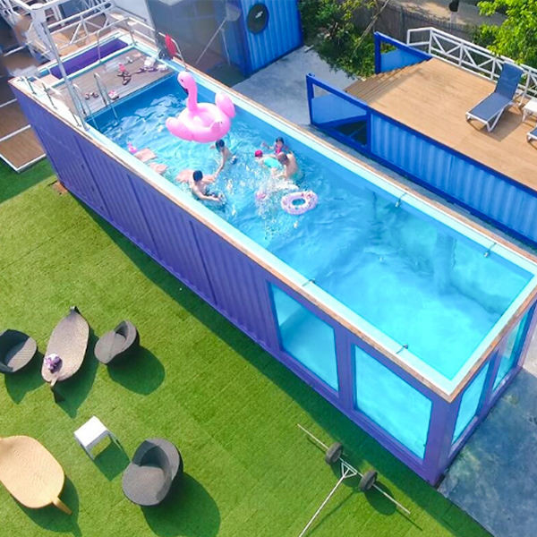 Prefabbricati di prezzo franco fabbrica di Tesia su misura colorano la piscina d'acciaio 40ft del container di 20ft