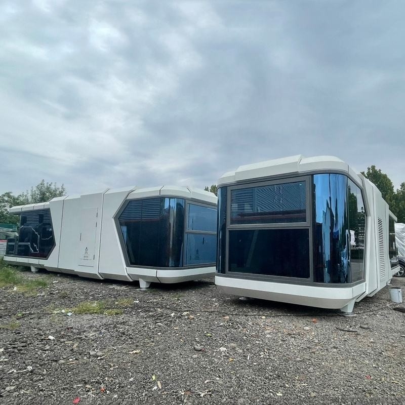 Vendita a caldo Cabina arredata Case villa Casa 40ft Container House White Capusal Office Pod
