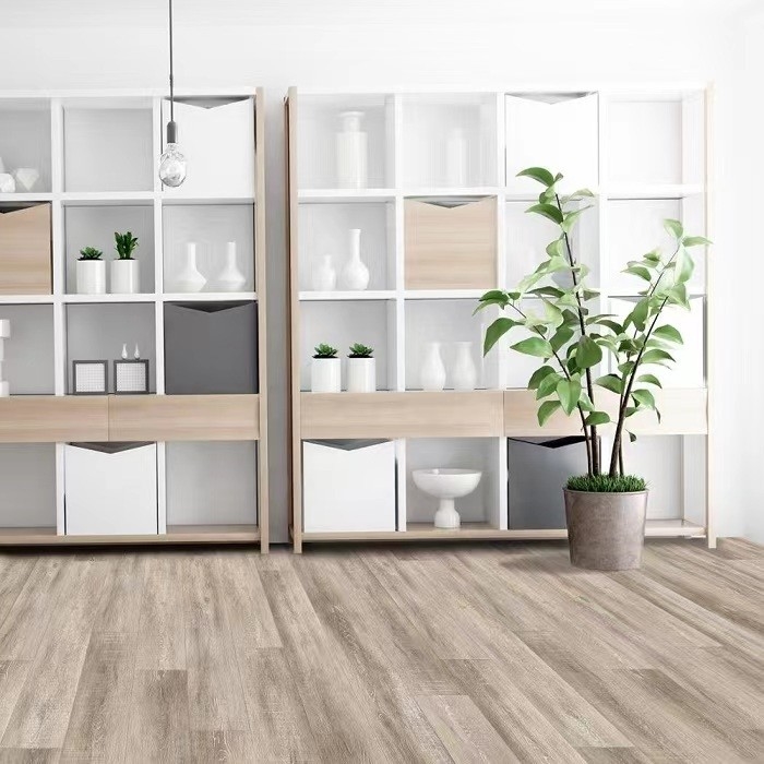 plancia di lusso di legno del vinile di Cork Backed Interlocking SPC della pavimentazione del grano del Faux di 5mm