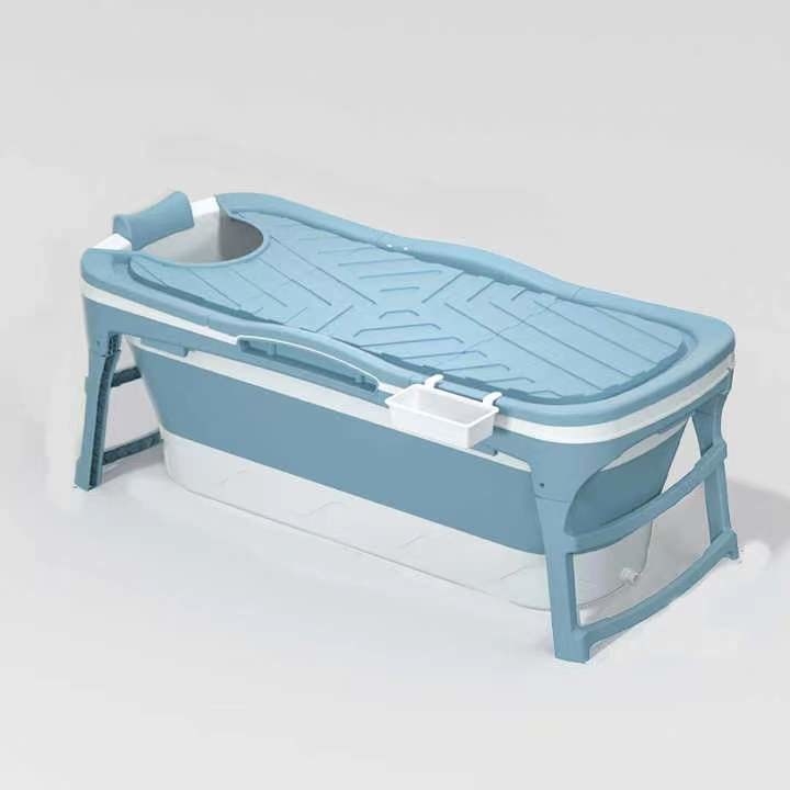 vasca da bagno piegante di plastica della vasca di plastica di 1.18M Blue Pink Freestanding per gli adulti