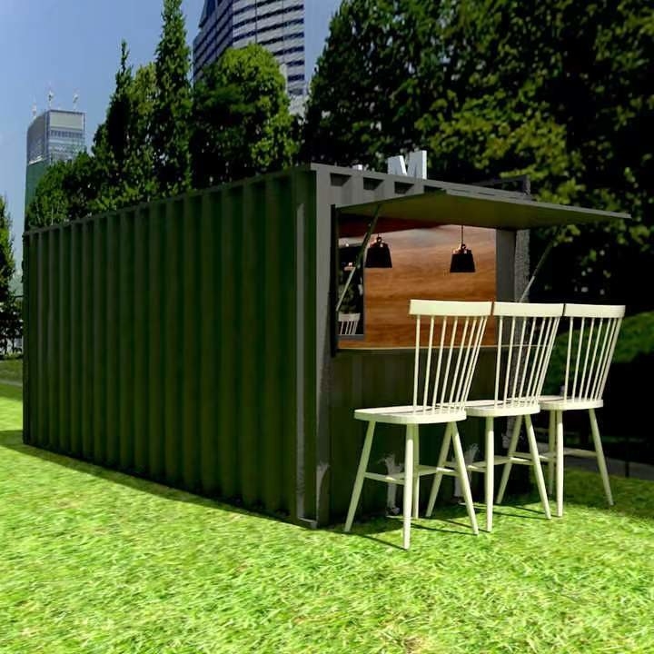 Caffetteria prefabbricata d'acciaio galvanizzata del container del portatile della Camera 20ft del contenitore