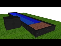 40FT mobile prefabbricato modificato 24V LED Light Container Piscina